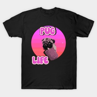 Cute puppy pug dog lover pug life T-Shirt